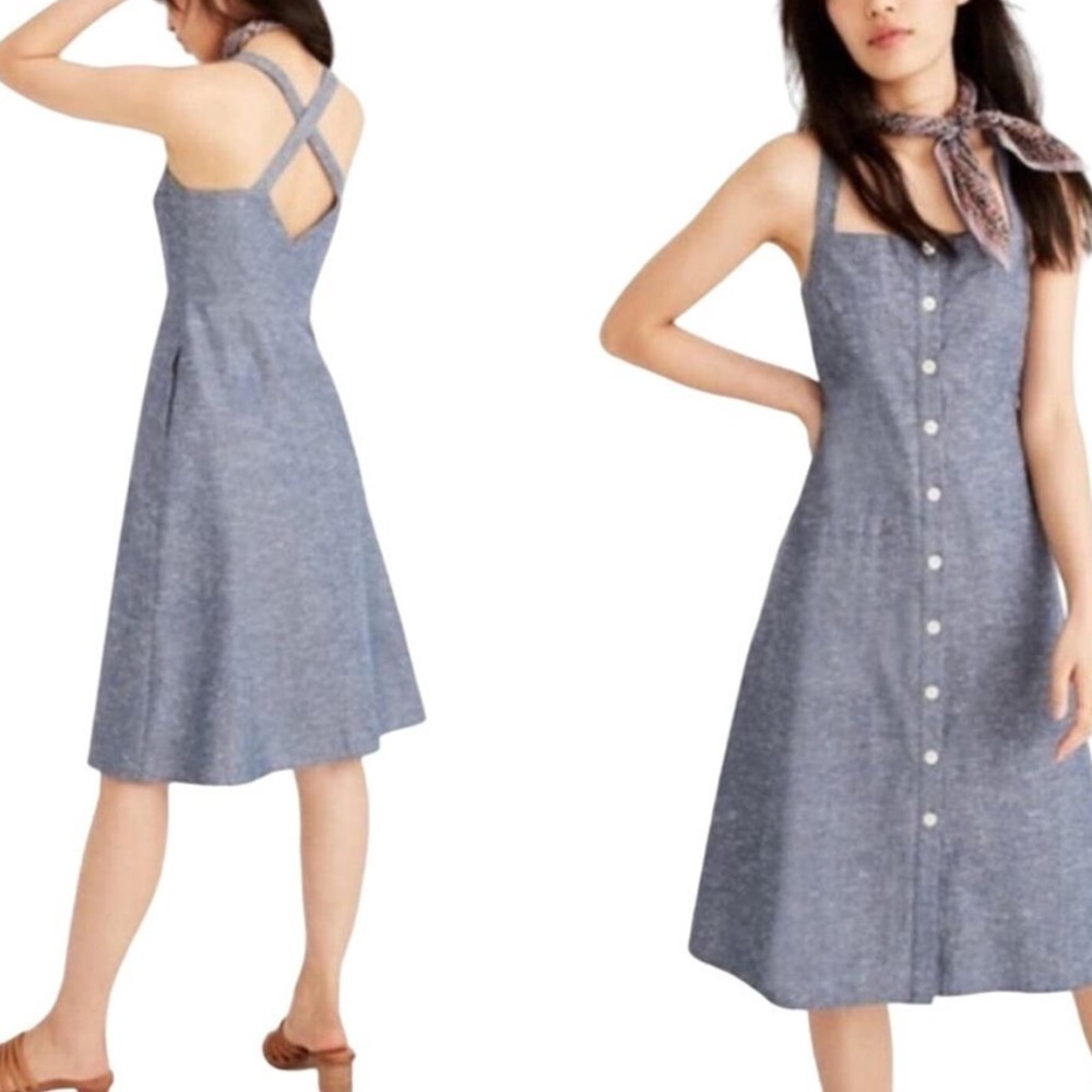 Madewell Blue Midi Dress